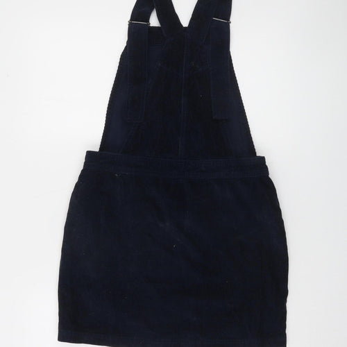 Jack Wills Women Blue Corduroy Pinafore Dress Size 8
