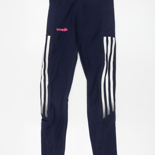 O’Neills Girls Blue Athletic Leggings Age 10-11 Years Reflective Sportswear
