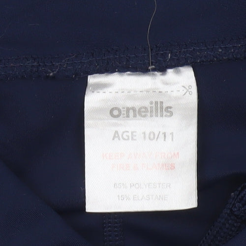 O’Neills Girls Blue Athletic Leggings Age 10-11 Years Reflective Sportswear