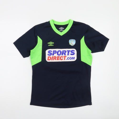 Umbro Boys Blue Football Jersey T-Shirt 12 Years Lightweight Sports Top