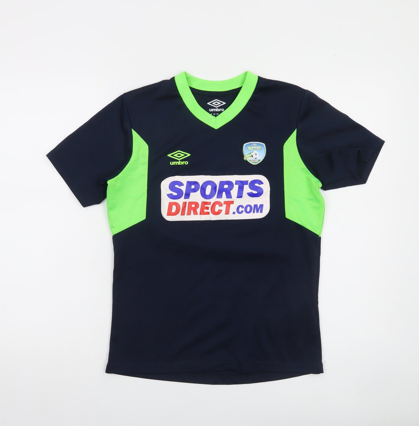 Umbro Boys Blue Football Jersey T-Shirt 12 Years Lightweight Sports Top