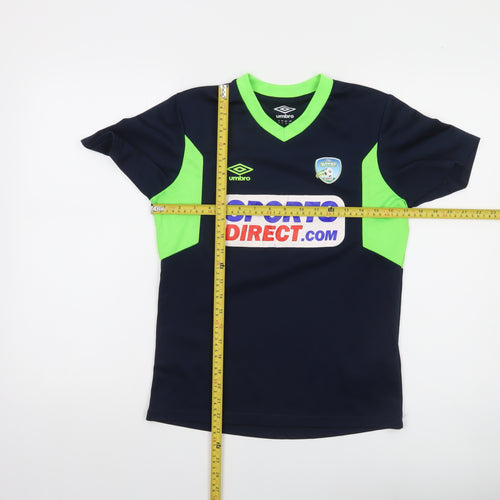 Umbro Boys Blue Football Jersey T-Shirt 12 Years Lightweight Sports Top