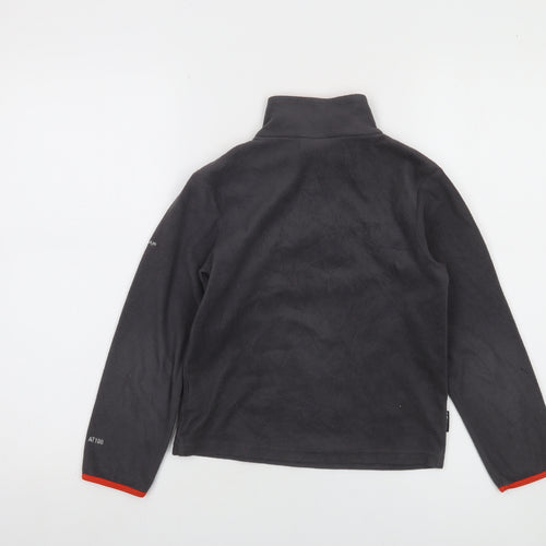 Trespass Boys Grey Fleece 1/4 Zip Pullover Sweatshirt 7-8 Years