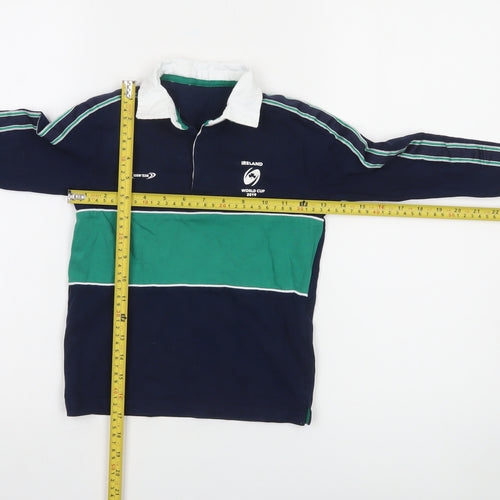 St. Bernard Boys Green & Navy Rugby Shirt Long Sleeve Ireland World Cup 4-5 Years