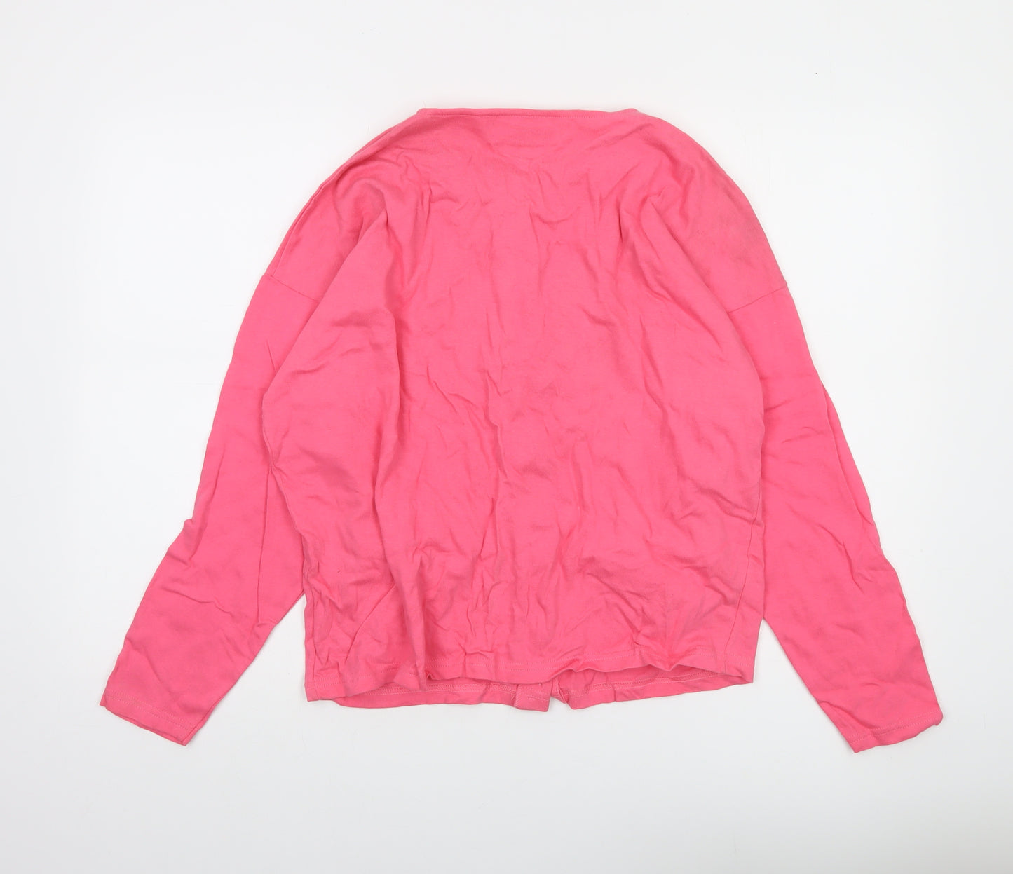 St. Bernard Women Pink Cotton Button-Up Long Sleeve Top One Size