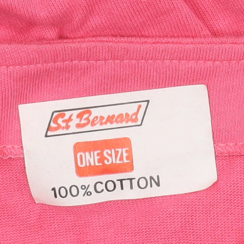 St. Bernard Women Pink Cotton Button-Up Long Sleeve Top One Size