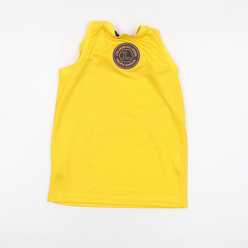 NBA Boys Yellow Los Angeles Lakers Tank Top 9-10 Years Sports Jersey