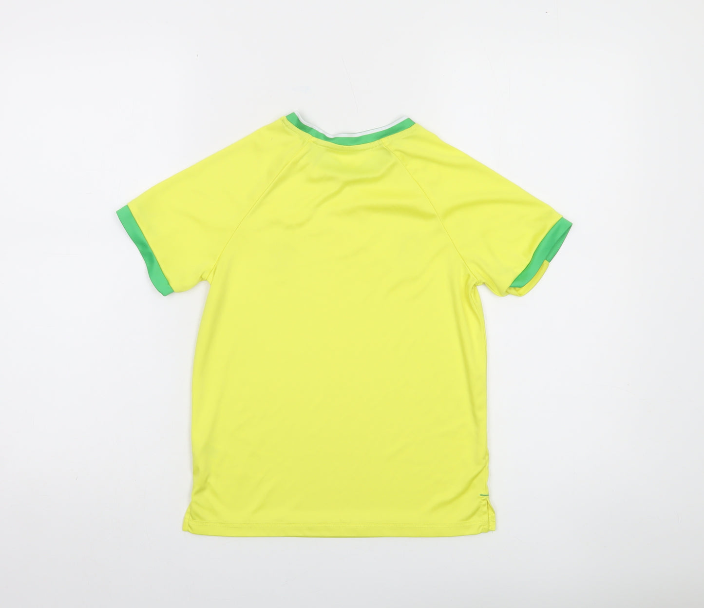 Dunnes Stores Boys Yellow 9-10 Years Football Jersey T-Shirt
