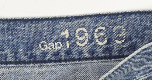 GAP Women’s Blue Denim A-Line Short Skirt Size 8 Cotton