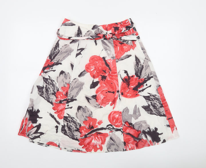 Gerry Weber Women's Multicoloured Floral A-Line Knee Length Skirt Size 8
