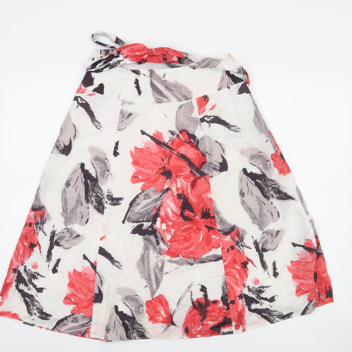 Gerry Weber Women's Multicoloured Floral A-Line Knee Length Skirt Size 8