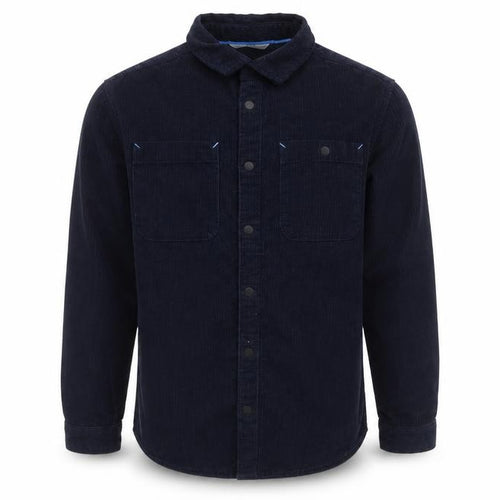 Marks and Spencer Boys Blue Corduroy Button-Up Shirt 10-11 Years