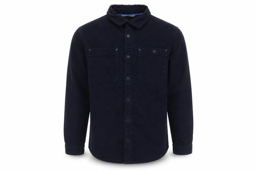 Marks and Spencer Boys Blue Corduroy Button-Up Shirt 10-11 Years