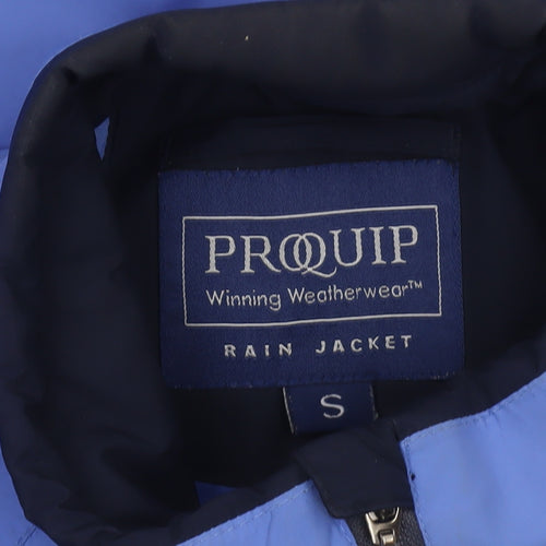 ProQuip Men's Blue Waterproof Rain Jacket Size S Golf Outerwear