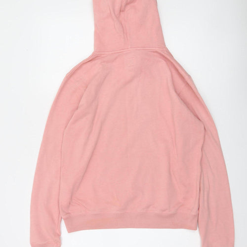 Jack Wills Womens Pink Hooded Pullover Sweatshirt UK 12 Hoodie