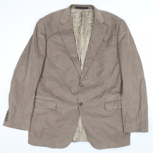 Marks and Spencer Men's Brown 44L Corduroy Blazer Jacket