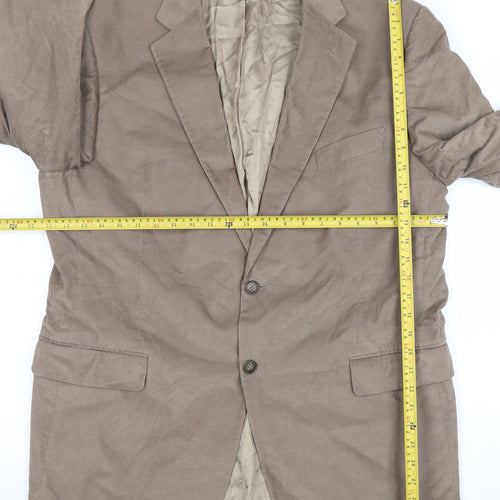 Marks and Spencer Men's Brown 44L Corduroy Blazer Jacket
