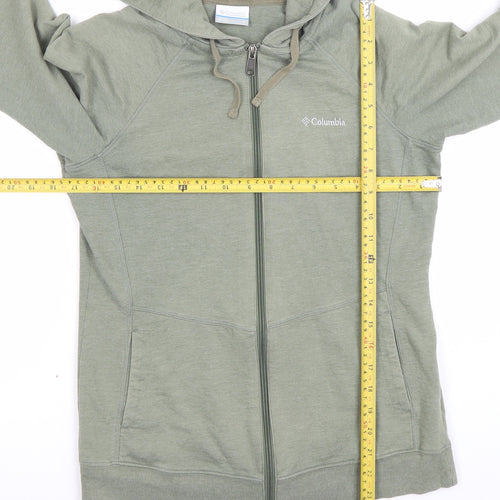 Columbia Womens Green Full Zip Hoodie Sweatshirt Size S