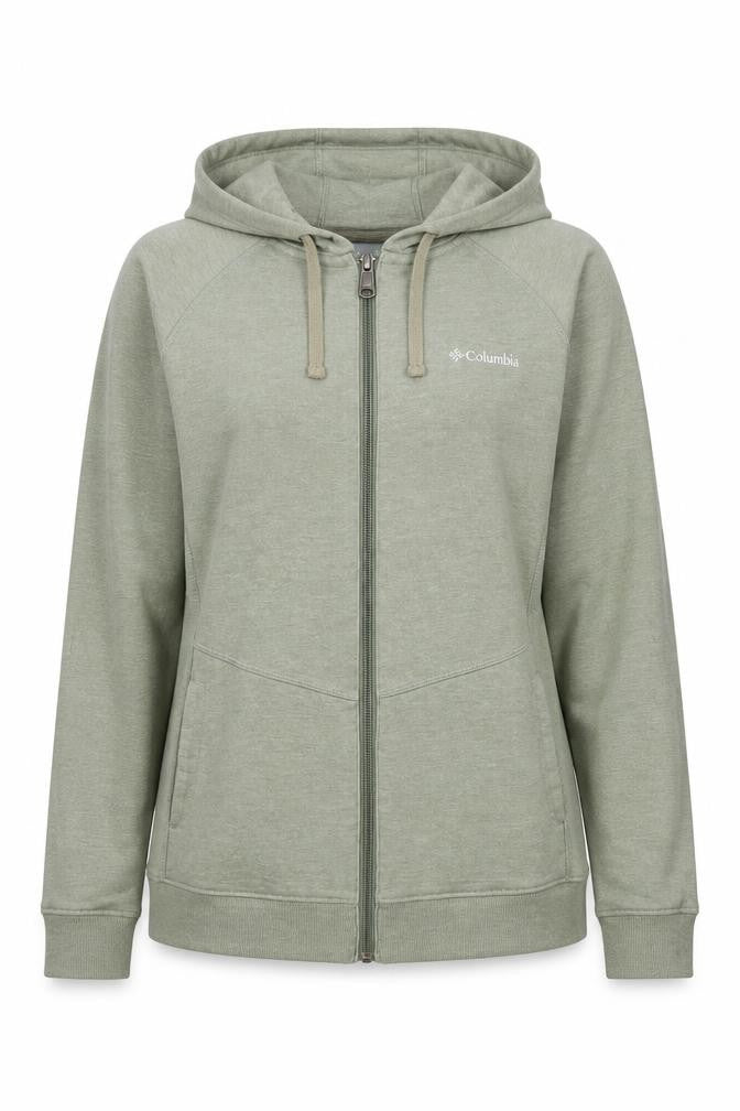 Columbia Womens Green Full Zip Hoodie Sweatshirt Size S