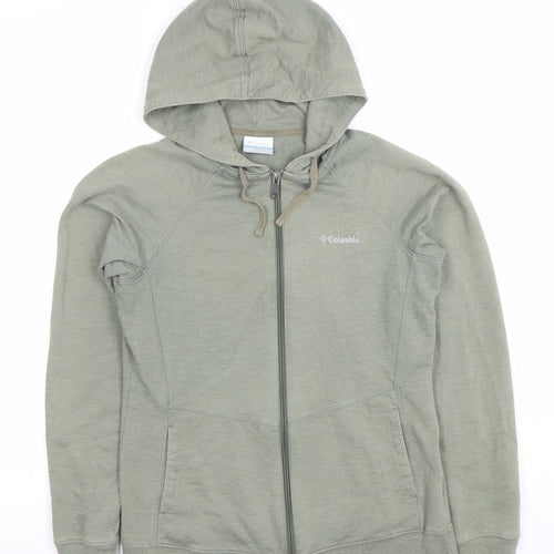 Columbia Womens Green Full Zip Hoodie Sweatshirt Size S