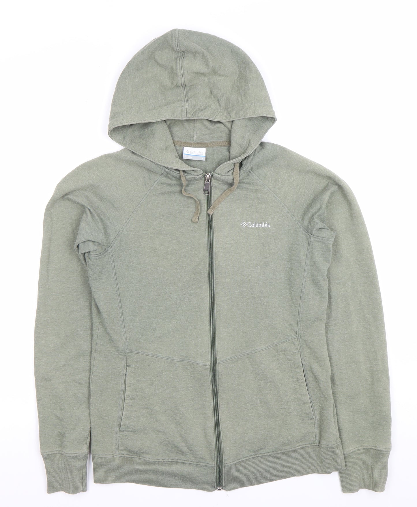 Columbia Womens Green Full Zip Hoodie Sweatshirt Size S