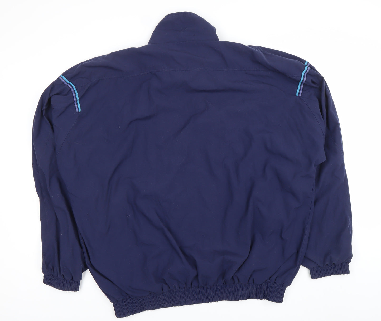 Rucanor Men's Blue L Windbreaker Jacket Lightweight Retro Sportswear
