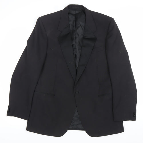 Magee Men's Black Wool 40R Shawl Lapel Tuxedo Jacket