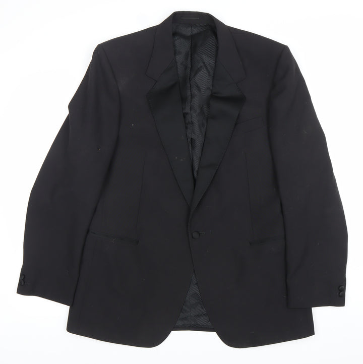 Magee Men's Black Wool 40R Shawl Lapel Tuxedo Jacket
