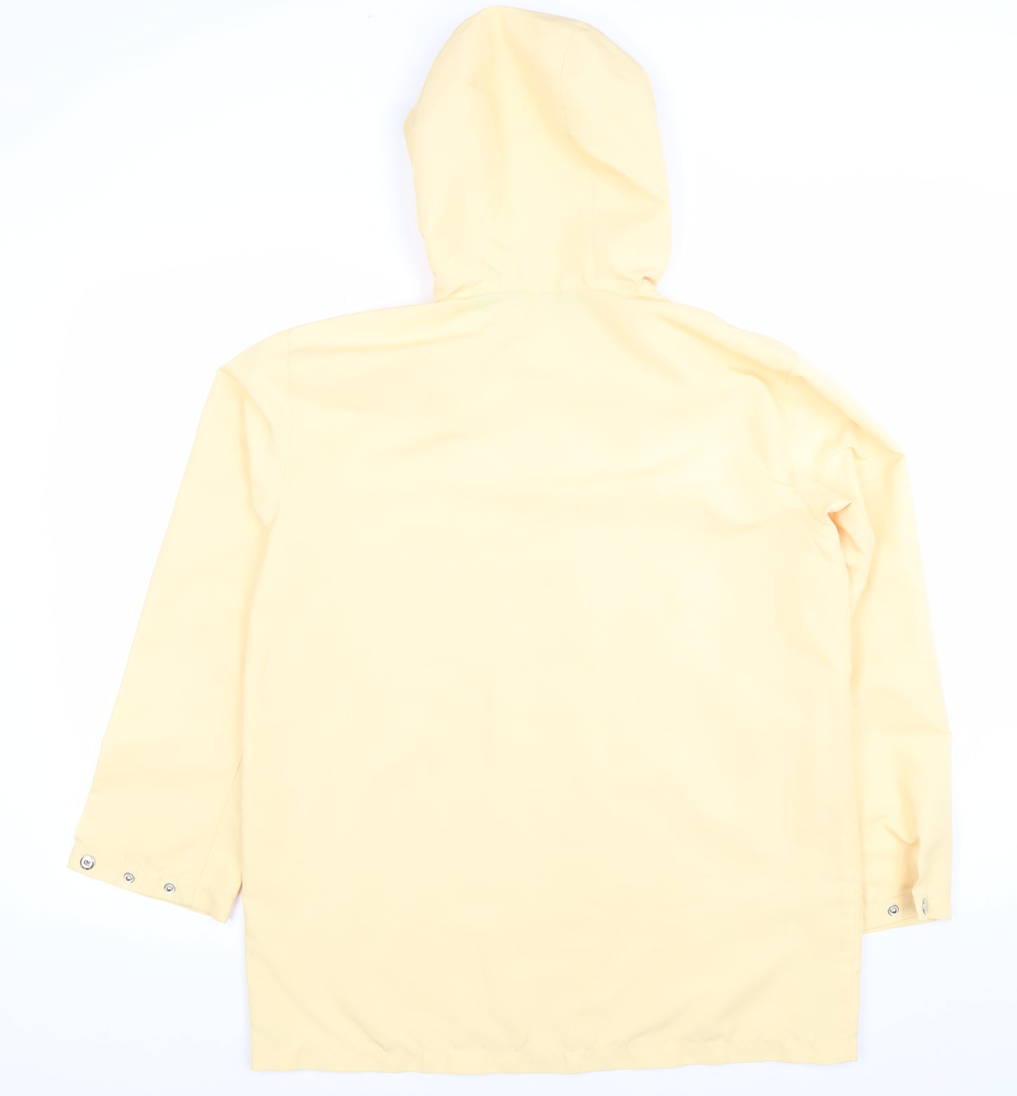 IZOD Women's Yellow Hooded Mid-Length Rain Coat Size S