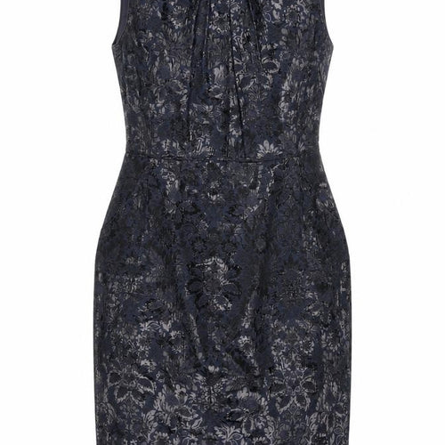 Jigsaw Women’s Blue Jacquard Sleeveless Sheath Dress Size 10