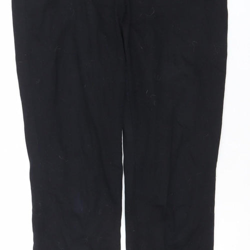 H&M Womens Black Straight Leg Jeans Size 10 Regular Fit Cotton Blend