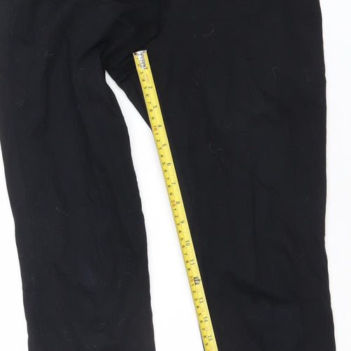 H&M Womens Black Straight Leg Jeans Size 10 Regular Fit Cotton Blend