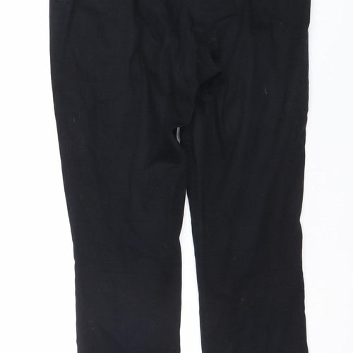 H&M Womens Black Straight Leg Jeans Size 10 Regular Fit Cotton Blend