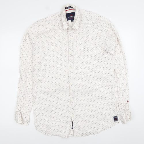 Erick Fashion Club Men's White XL Formal Cotton Dress Shirt