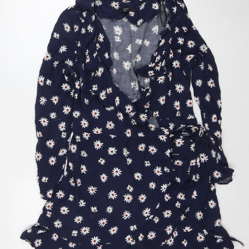 Nobody’s Child Blue Floral Fit & Flare Dress Women’s Size 12