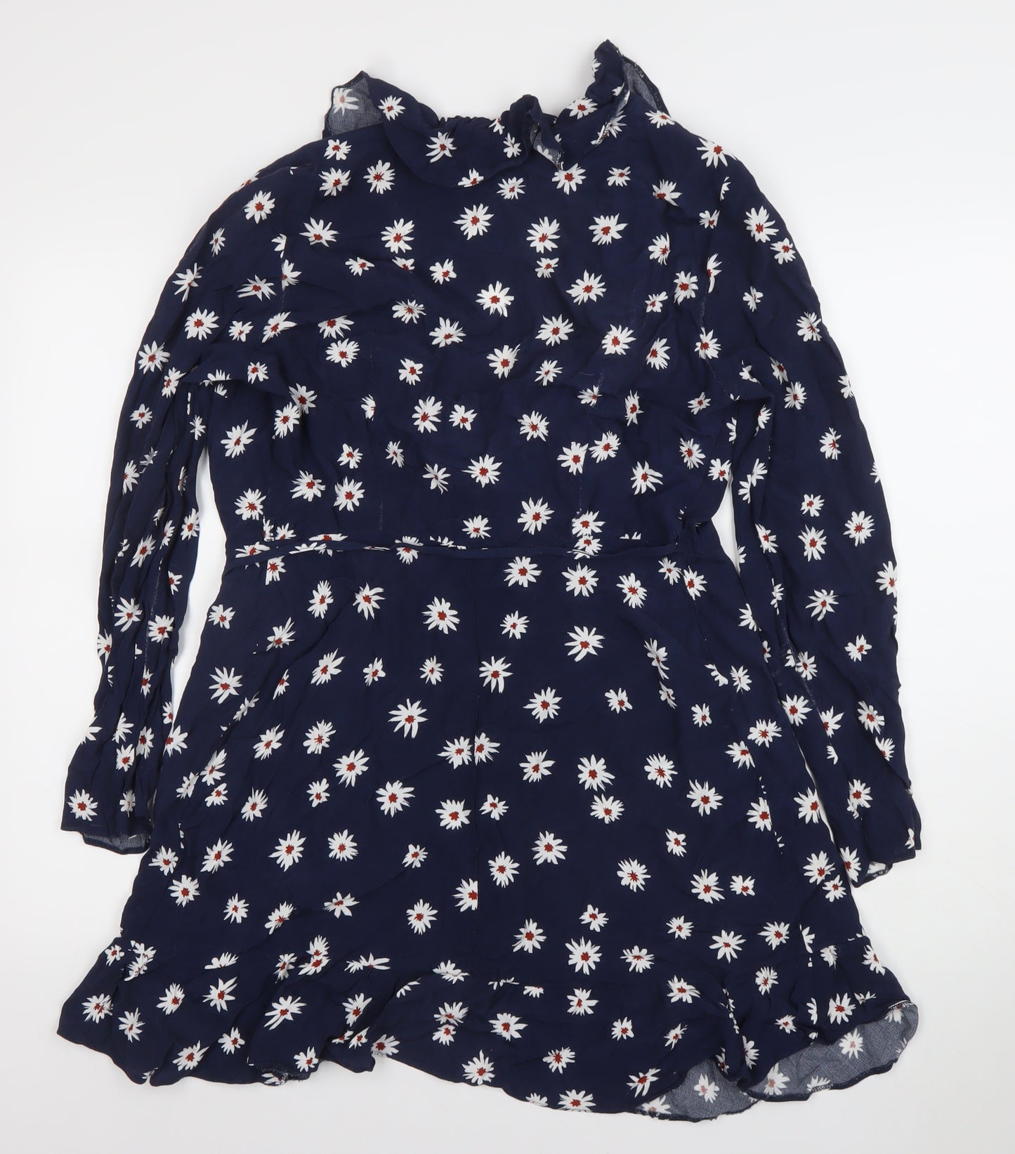 Nobody’s Child Blue Floral Fit & Flare Dress Women’s Size 12