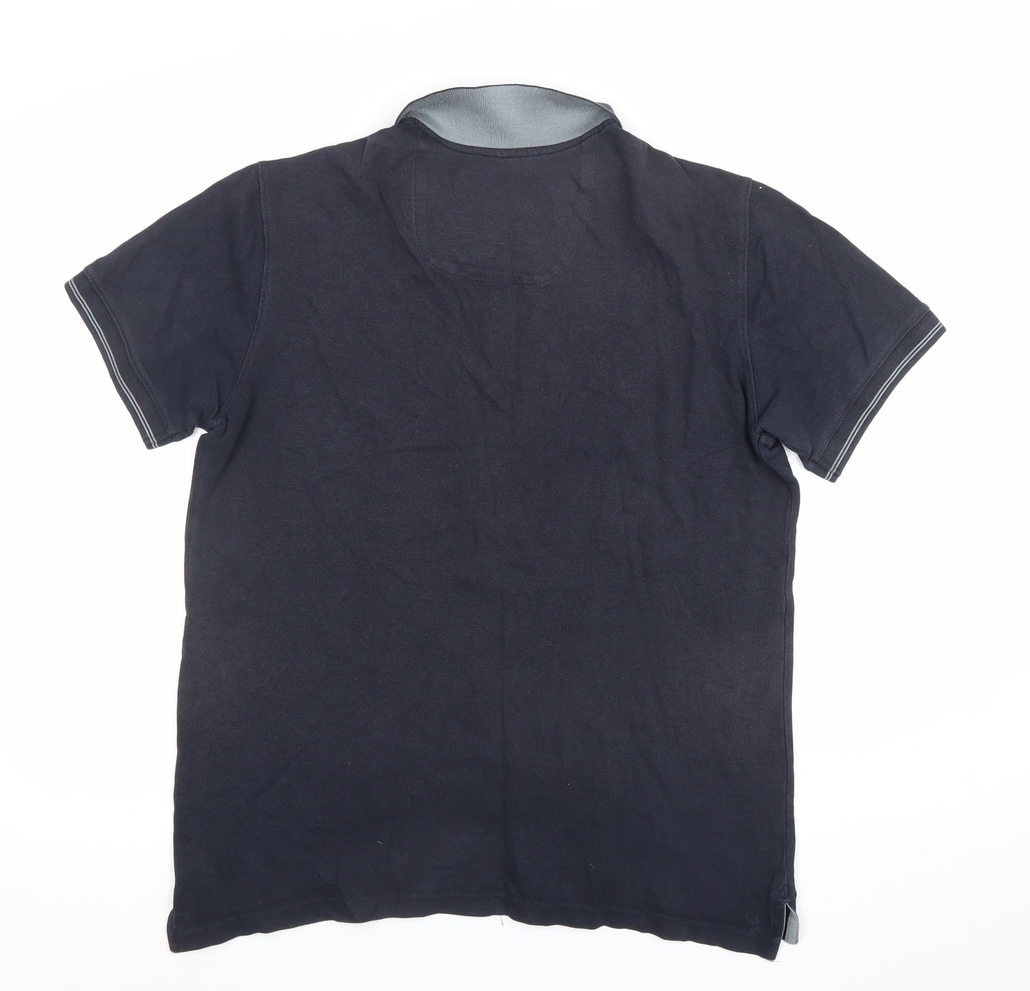 Paul Costelloe Living Men's Black Cotton Polo Shirt Size L