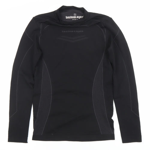 Techno Layer Womens Black M Athletic Pullover Long Sleeve Base Layer Top