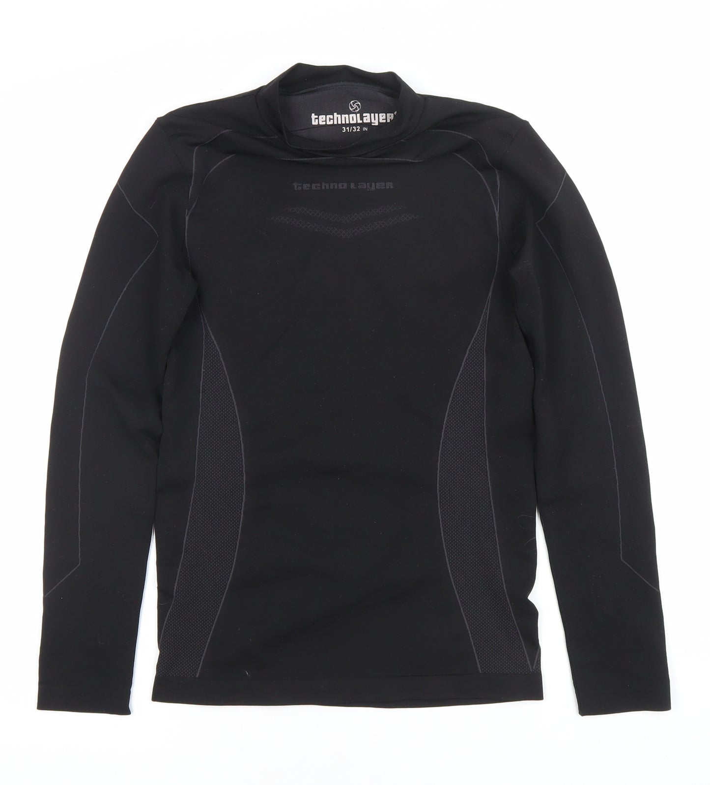 Techno Layer Womens Black M Athletic Pullover Long Sleeve Base Layer Top