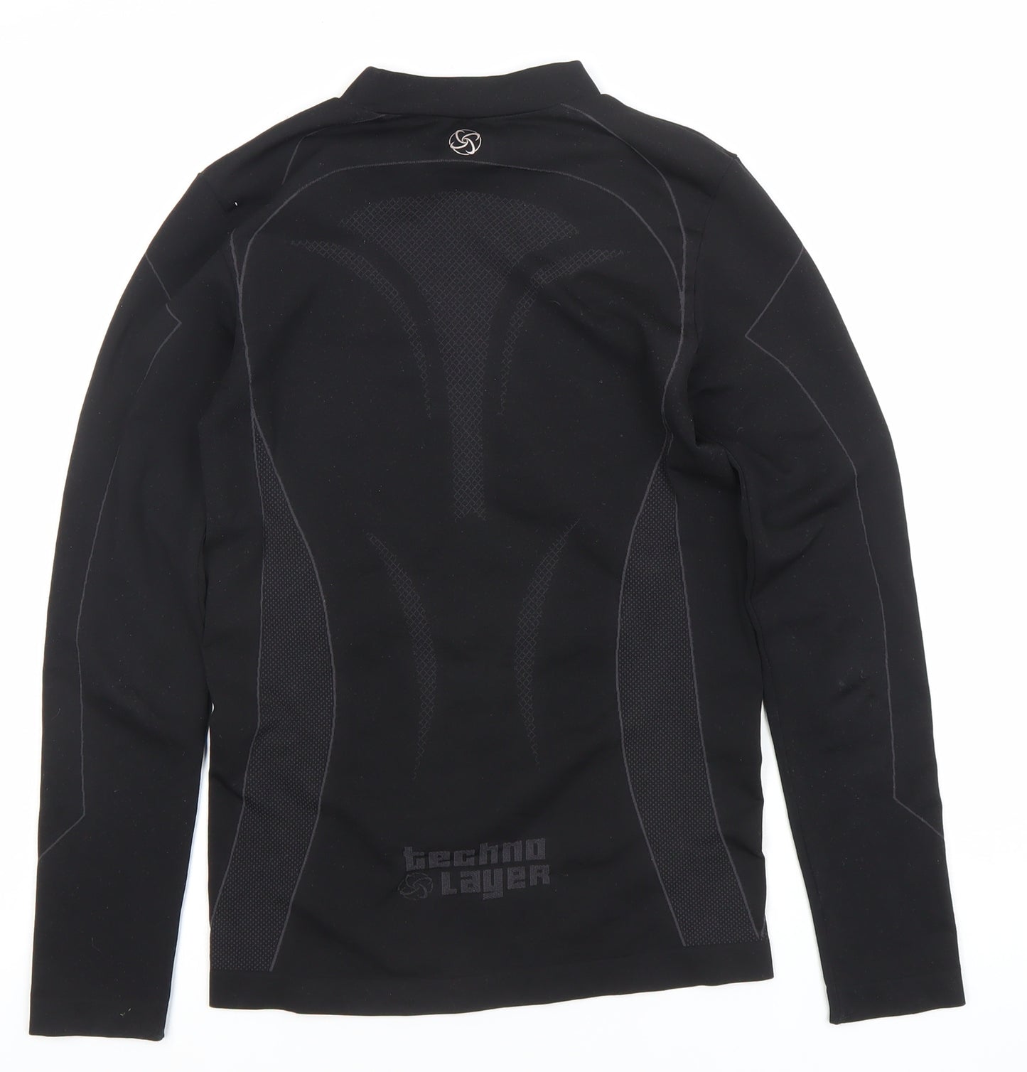 Techno Layer Womens Black M Athletic Pullover Long Sleeve Base Layer Top
