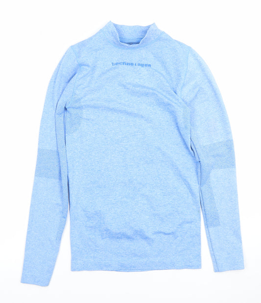 Technolayer Women Blue Long Sleeve Athletic Fit Activewear Top S