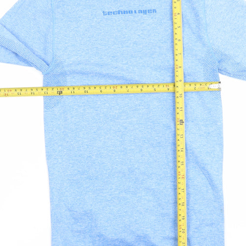 Technolayer Women Blue Long Sleeve Athletic Fit Activewear Top S