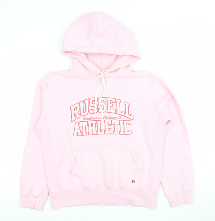 Russell Athletic Womens Pink Pullover Hoodie Size L Cotton
