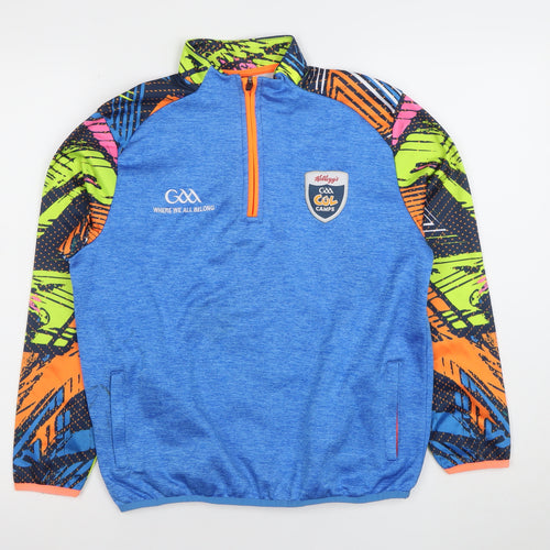 Azzurri Boys Blue Half Zip Sports Sweatshirt 4 Years GAA Kellogg's Cool Camps
