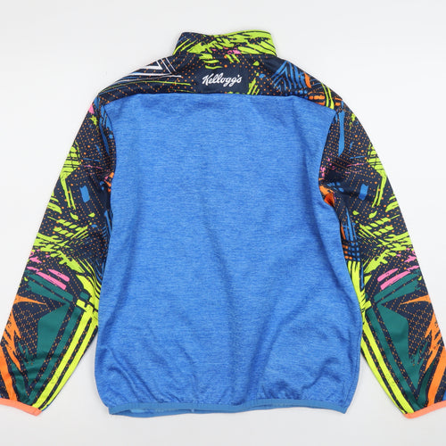 Azzurri Boys Blue Half Zip Sports Sweatshirt 4 Years GAA Kellogg's Cool Camps