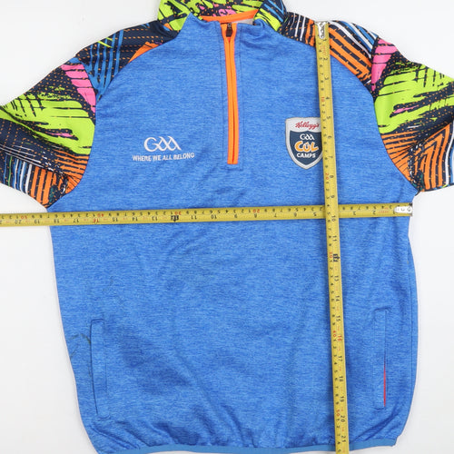 Azzurri Boys Blue Half Zip Sports Sweatshirt 4 Years GAA Kellogg's Cool Camps