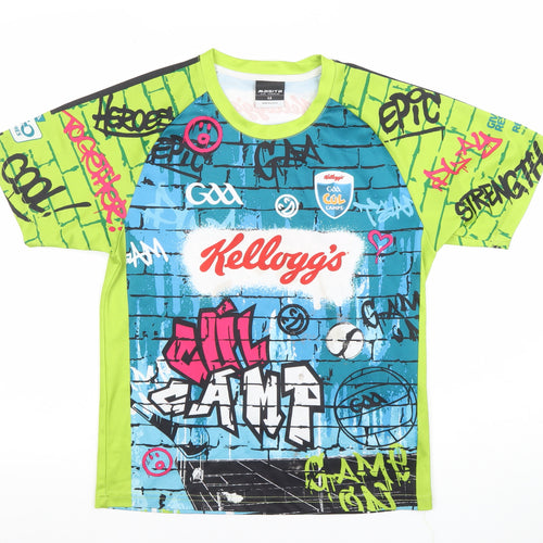 Masita Boys Multicoloured Graphic Sports Jersey T-Shirt Size 16