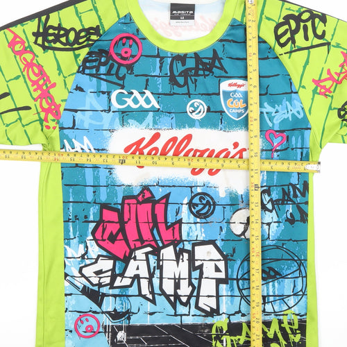 Masita Boys Multicoloured Graphic Sports Jersey T-Shirt Size 16