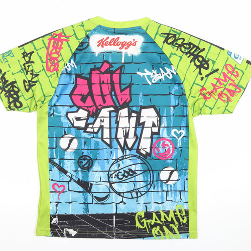 Masita Boys Multicoloured Graphic Sports Jersey T-Shirt Size 16