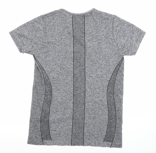 Dunnes Stores Women Grey Athletic T-Shirt Size M Moisture Wicking